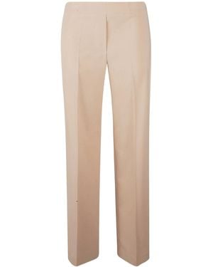 D.exterior Centre-Crease Tailored Trousers - Natural