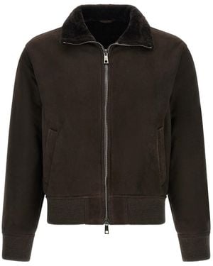 Giorgio Brato Long-Sleeve Bomber Jacket - Black