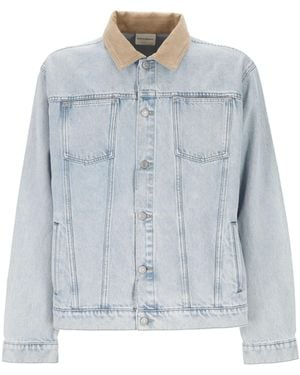 Drole de Monsieur Long-Sleeved Denim Jacket - Blue