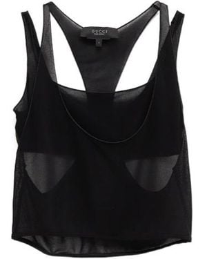 Gucci Light Crêpe Jersey Bralette Set - Black