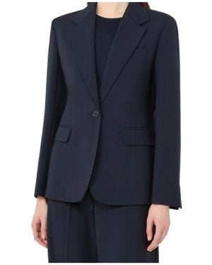 Weekend by Maxmara Wkdlamine Single-Breasted Blazer - Blue