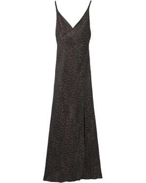 McQueen Leopard Jacquard Dress - Black