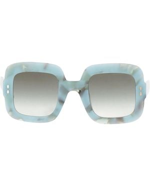 Isabel Marant Colorful Rectangular Sunglasses - Blue