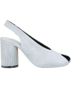 MM6 by Maison Margiela Rose Backless Sandals - Metallic