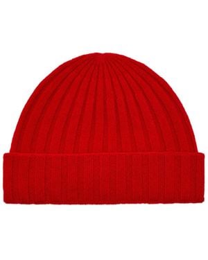 TOTEME Ribbed Cashmere Beanie - Red