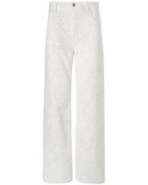 Citizens of Humanity Lindz Broderie-Anglaise Jeans - White