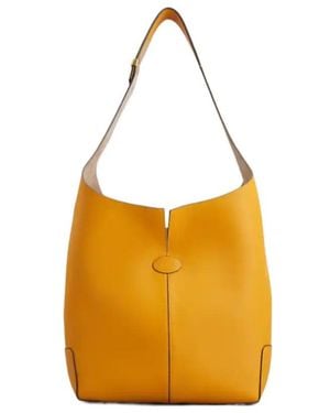 Tod's Di Bag Folio Large Shoulder Bag - Orange