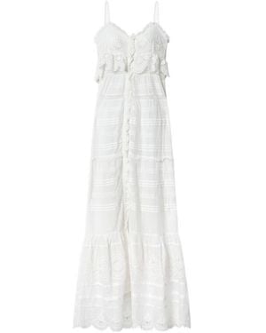 chinese dress ladies Just Perfect Tiered Ruffle Maxi Dress Oat