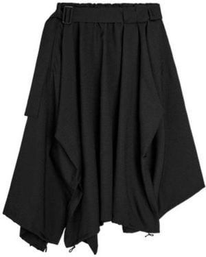 Y-3 Belted Asymmetric Skirt - Black