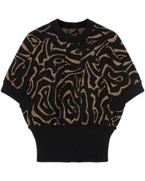 PUCCI Jacquard Labirinto Top - Black