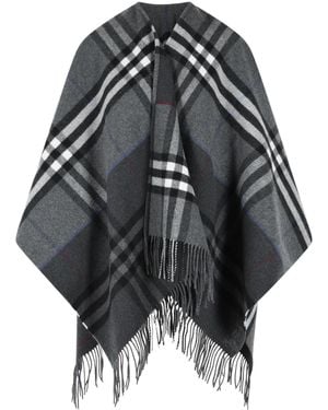 Burberry Wool Cashmere Cape - Black