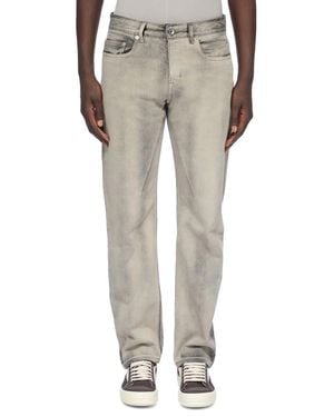 Rick Owens Fog Cut Faded-Effect Jeans - Grey