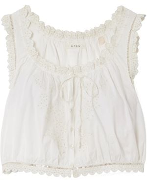 Doen Traveller Cropped Top - White