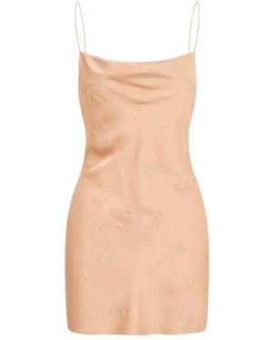 LoveShackFancy Kalora Embellished Slip Dress - Natural