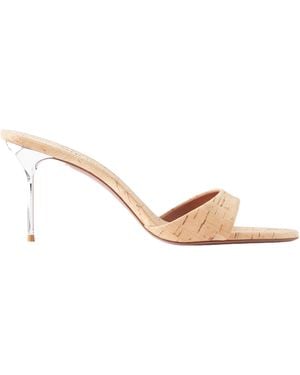 Paris Texas Lidia 70 Cork Mules - Natural