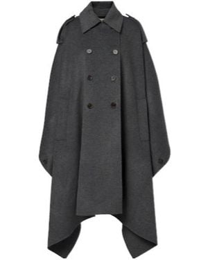 Rohe Wool And Cashmere Cape - Black