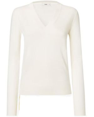 Fendi Slim-Fit Sweater - White