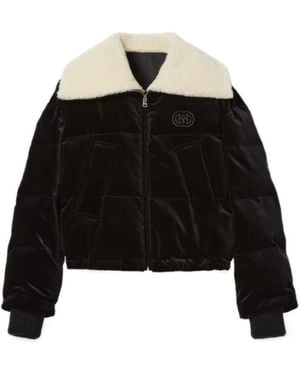 Gucci Velvet Padded Jacket - Black