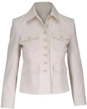 Nili Lotan Jamison Stone Wool Jacket - Grey