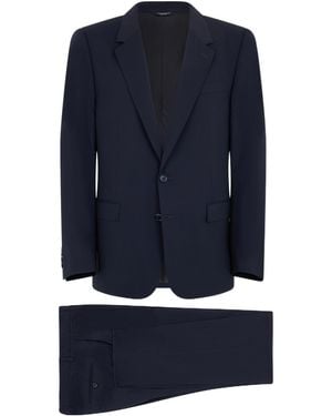 Dolce & Gabbana Single Breasted Martini Tailored Suit - Blue