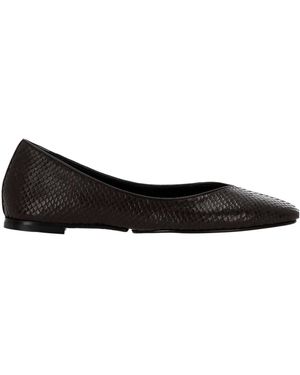 Jacquemus Panelled Slip-On Flats - Black