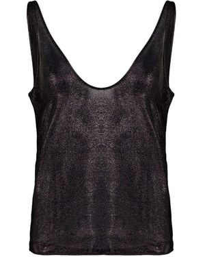 Tom Ford Silk Scoop Neck Tank Top - Black