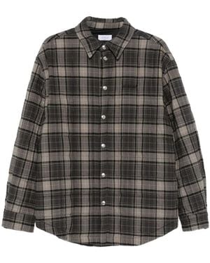 Off-White c/o Virgil Abloh Checked Button-Up Shirt - Grey