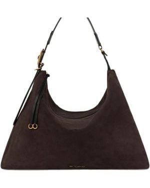Etro Large Suede Rosette Bag - Black