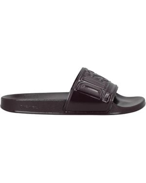 DIESEL Minimalist Slippers - Brown
