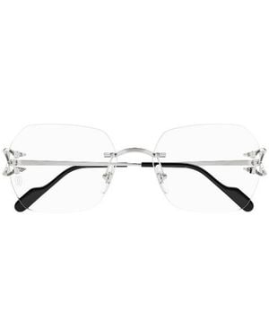 Cartier Rimless Rectangle Glasses - Multicolour