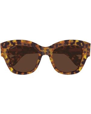 Cartier Full Frame Sunglasses - Brown