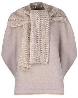Fabiana Filippi Scarf Style Jacket - Grey