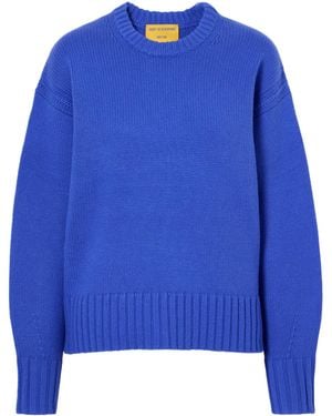 Guest In Residence Casual Wool Jumper - Blue