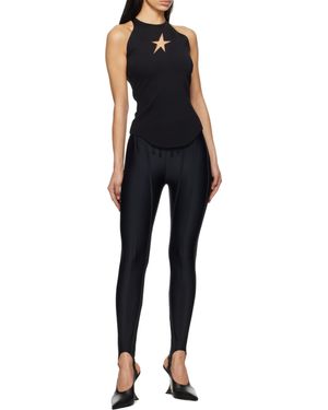 Mugler Corseted Leggings - Blue