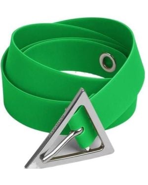 Bottega Veneta Triangle Buckled Belt - Green