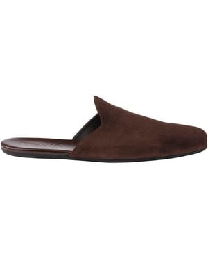 Prada Suede Mules - Brown