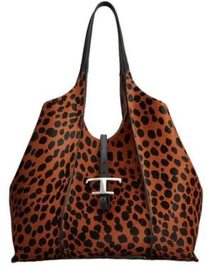 Tod's T Timeless Shopping Bag - Brown