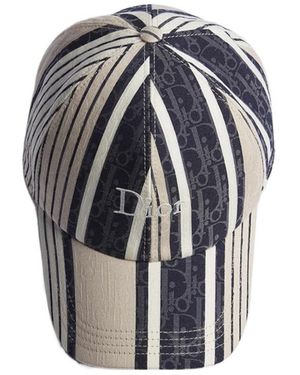 Dior Iviera Oblique Sun Stripes Cap - Blue