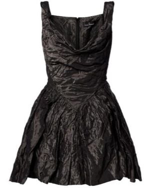 Vivienne Westwood Mini Sunday Draped Corset Dress - Black
