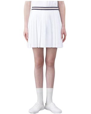Thom Browne Pleated Tennis Skirt - White