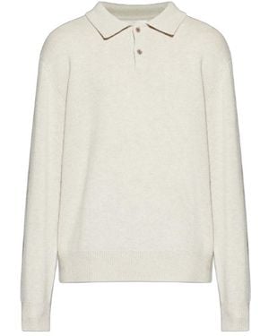 Lisa Yang Buttoned Polo Shirt - White