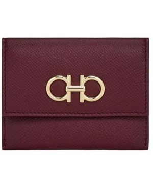Ferragamo Ferragamo Gancini Card Case - Purple