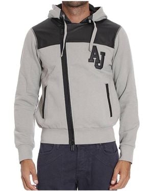 Armani Jeans Hooded Casual Jacket - Gray