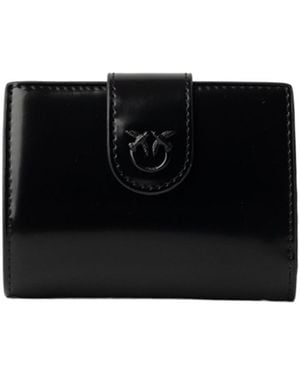 Pinko Love Birds Plaque Wallet - Black