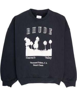 Rhude Long-Sleeved Sweatshirt - Blue