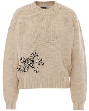 Isabel Marant Long-Sleeved Sweater - Natural