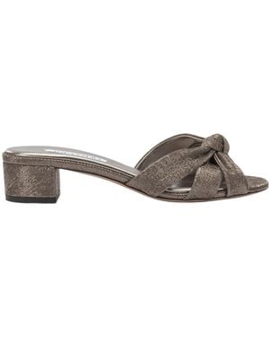 Aquazzura Nina 35 Mm Heeled Shoes Brown - Gray