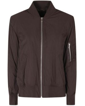 Semicouture Long-Sleeve Zip-Up Jacket - Brown