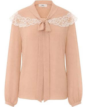 Chloé Long-Sleeved Shirt - Pink