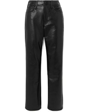 Mother Smarty Straight Leg Casual Trousers - Black